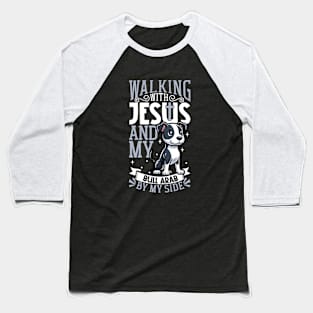 Jesus and dog - Bull Arab Baseball T-Shirt